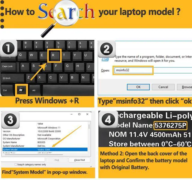 Alt view image 5 of 5 - TAVZENL 5376275P 51.3Wh Battery Replacement for Gateway GWNR71517-BK GWTN156-4PR GWTN156-5BL GWTN156-5BK GWTN141-10BK GWTN141-10 GWTN141-4bl GWTN141-10BL GWTN141-5BK GWTN141-2BL Series 11.4V 4500