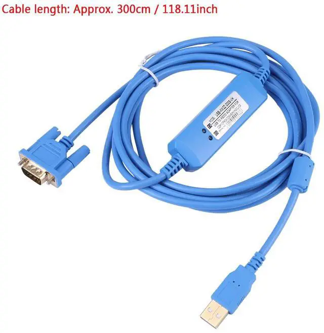 Alt view image 3 of 5 - Walfront 3 Meter USB PLC Programming Cable for CQM1H/CPM2C Series
