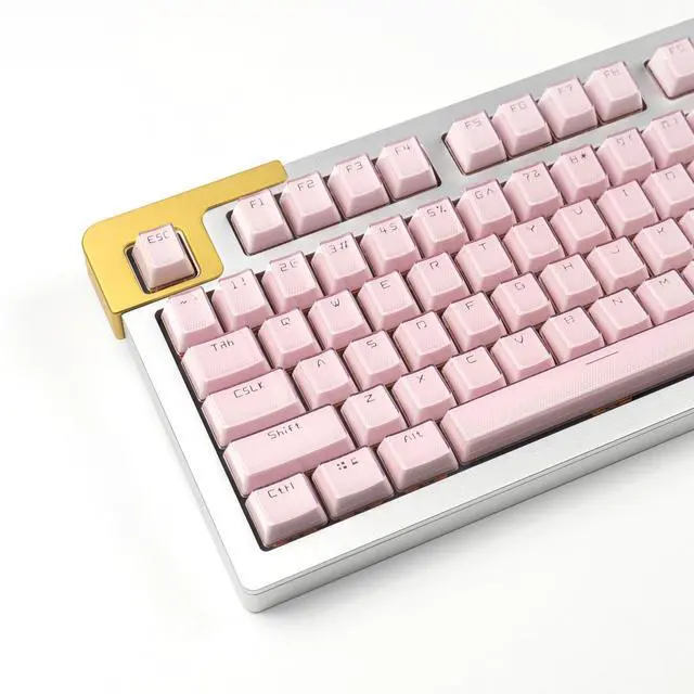 Main image of mintcaps Keycaps, Crystal Jelly Pink Keycaps, Shine Through Translucent Custom Keyboard Keycap Set 134Keys, OEM Profile Keyboard Key caps for 60%/65%/75%/80%/95%/100% Cherry Gateron MX Mechanical
