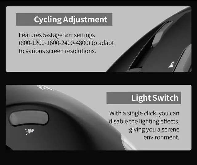 Alt view image 3 of 5 - Docooler F-33 Wireless Trackball Mouse - Easy Thumb Control, Precision and Smooth Tracking, Tri-Mode Ergonomic Mouse wirh Programmable and Adjustable Mouse Angle Compatible for PC, Laptop - White