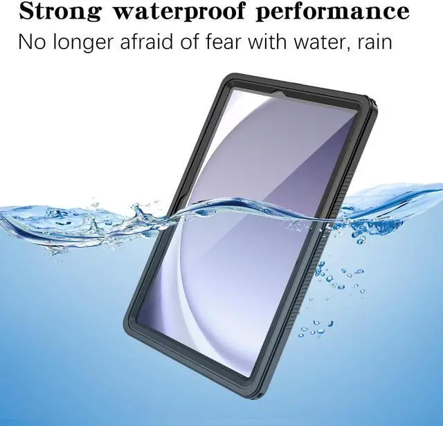 Alt view image 2 of 5 - Case Waterproof for Samsung Galaxy Tab A9 Plus 11 Inch Tablet 2023 Rugged with Built-in Screen Protector Armor Protective for Galaxy Tab A9+ [SM-X210/X216/X218]