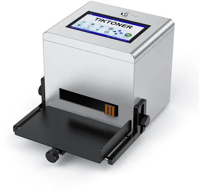 Main image of TIKTONER Inkjet Coding Machine, Batch Code Printer with 7Inch Touch Screen Inkjet Coder with 42ml Quick-Drying Ink Cartridge for Many Materials Date Printer for Text/Barcode/QR Code/Number/Picture