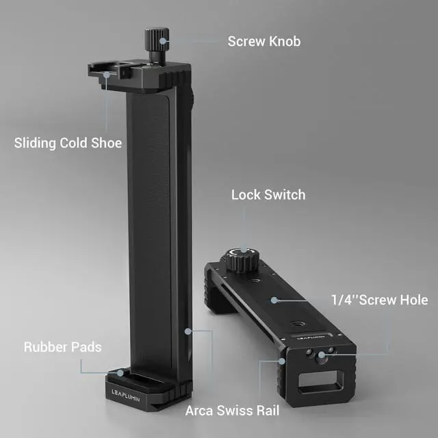 Alt view image 2 of 5 - Leaplumin Tripod Mount Adapter with Ball Head, Aluminum Tripod Mount Holder for Ipad 12.9,Tablet Tripod Mount with 1/4" Screw,Universal Tripod Mount for Ipad,Compatible with 6.5"-17.3" Most Devices