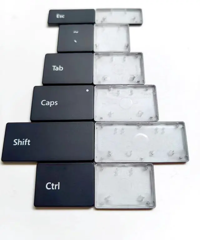 Alt view image 5 of 5 - Ojguct Replacement Keycap Keys Full Set of Key Cap Compatible for Surface Pro 4/5/6/7/7Plus 1724 1796 1807 1866 1960 1961 Keyboard 2015-2021 Year (Black)