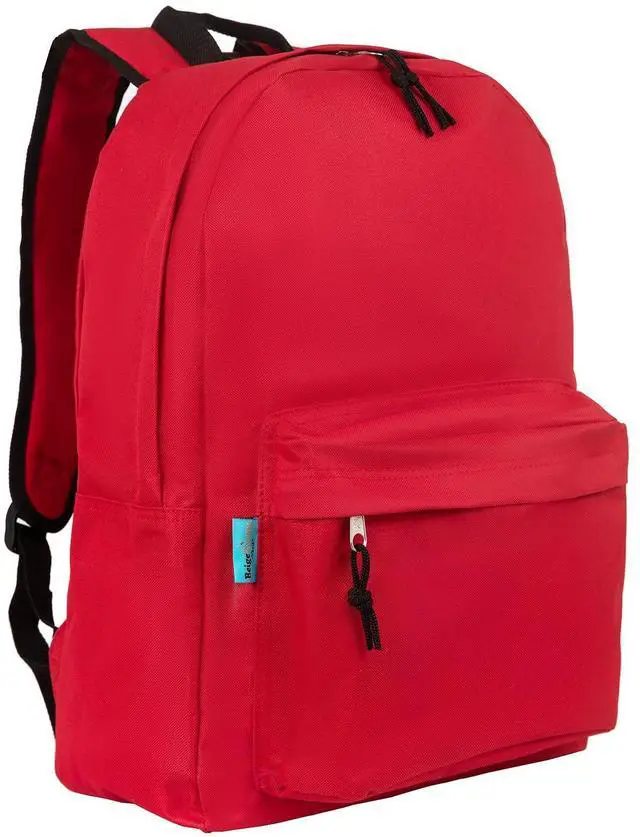 Alt view image 2 of 5 - BeigeSwan Wholesale 16.5 Inch Backpacks  Pack of 4 Multicolored Bulk Bags, Assorted Colors - 18.1 H x 13 W x 5.7 D