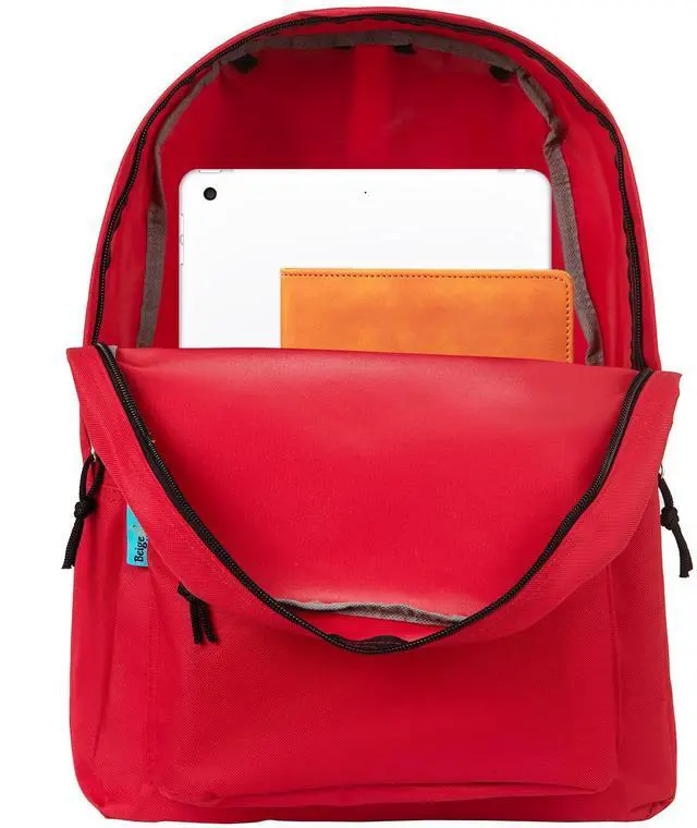 Alt view image 3 of 5 - BeigeSwan Wholesale 16.5 Inch Backpacks  Pack of 4 Multicolored Bulk Bags, Assorted Colors - 18.1 H x 13 W x 5.7 D