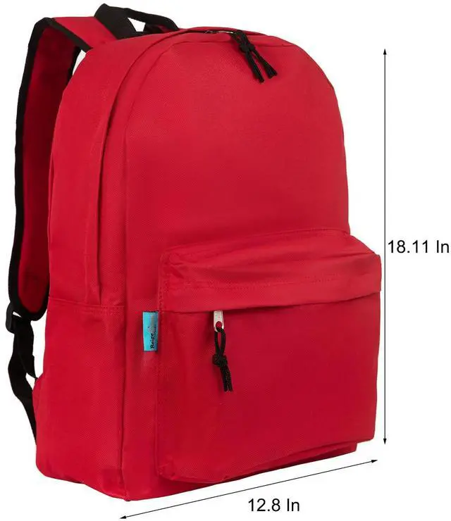 Alt view image 5 of 5 - BeigeSwan Wholesale 16.5 Inch Backpacks  Pack of 4 Multicolored Bulk Bags, Assorted Colors - 18.1 H x 13 W x 5.7 D