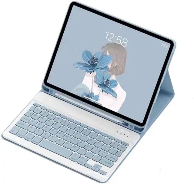 Main image of Empty room iPad keyboard case 10.2", ipad 9th generation case with keyboard, Wireless Detachable Keyboard Case with Pencil Holder, for iPad 9th/ 8th/ 7th Gen/Air3 Gen,Thin & Light for School or Office