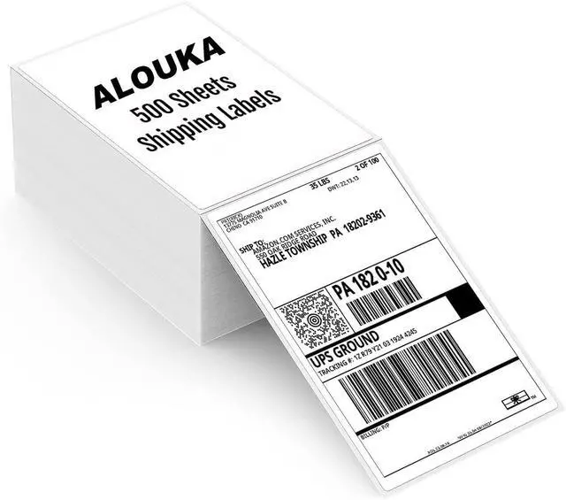 Alt view image 2 of 3 - ALOUKA Thermal Shipping Label Printer & Shipping Label 4x6-500