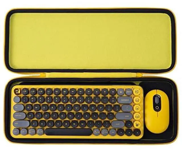 Main image of Aenllosi Hard Carrying Case Compatible with Logitech POP ICON Combo/POP Keys Mechanical Wireless Keyboard (Yellow)(Case Only)
