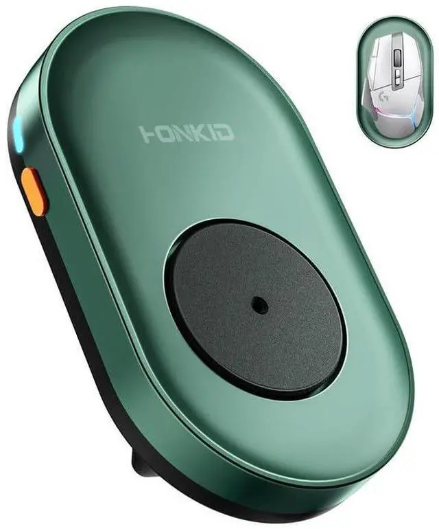 Main image of HONKID Undetectable Mouse Mover Jiggler with ON/Off Switch and USB Port Drive-Free,Simulate Physical Automatically Mouse Movement,Prevent Computer Laptop Inactive/Lockdown (Green