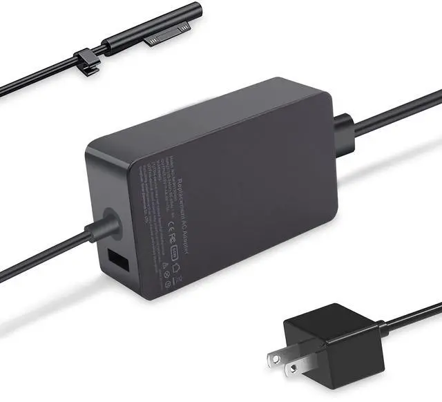 Main image of WENYAA 65W Surface Pro Laptop Charger Compatible with Microsoft Surface Pro 9 8 7 6 5 4 3 X Power Adapter,Surface Laptop 1 2 3,Compatible with Both Microsoft Surface Book Laptop/Tablet