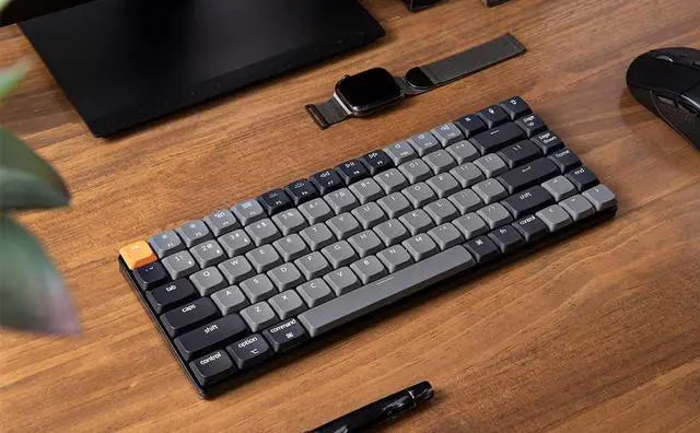 Alt view image 2 of 5 - Keychron K3 QMK Ultra-Slim Wireless Mechanical Keyboard Version 3, 75% Layout Hot Swappable Red Switch, RGB Backlight Rechargeable Wired Bluetooth Professional Office Keyboard for Mac/Windows