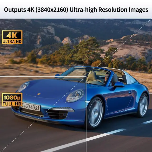 Alt view image 2 of 5 - HCSTVCON 4K NDI PTZ Camera, 20X Optical Zoom AI Auto-Tracking NDI|HX2 Camera with USB3.0 3G-SDI HDMI LAN Outputs, Works with Zoom,OBS,TikTok,YouTube,etc