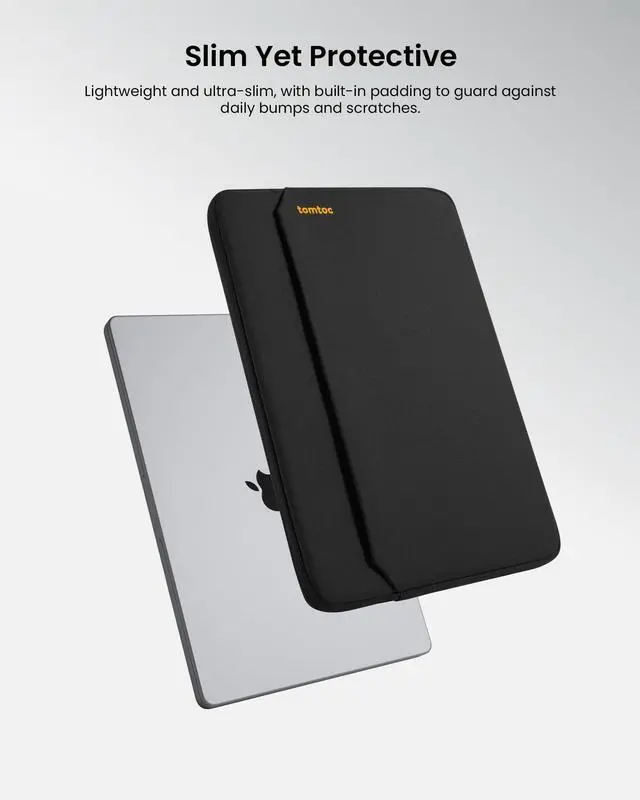 Alt view image 2 of 5 - tomtoc Slim Laptop Sleeve Case for 13-inch New MacBook Air M4/A3420 M3/A3113 M2/A2681, M1/A2337 2025-2018, MacBook Pro M2/M1, Water-Resistant Protective Carrying Case with Accessories Pocket