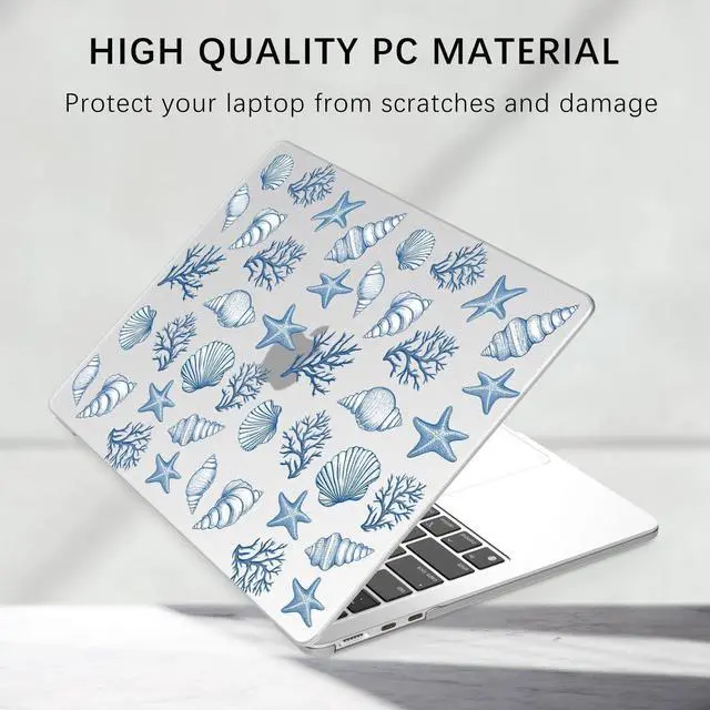 Alt view image 5 of 5 - BlHMCASE Compatible with MacBook Air 13 inch Case M1 A2337 A2179 A1932 2022 2021 2020 2019 2018 Release, Cute Conch Shell Protective Hard Shell Matte Cover for MacBook Air 13.3 inch