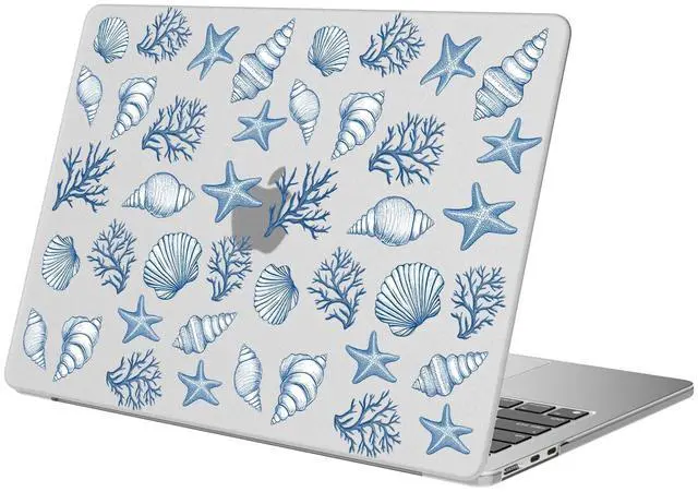 Main image of BlHMCASE Compatible with MacBook Air 13 inch Case M1 A2337 A2179 A1932 2022 2021 2020 2019 2018 Release, Cute Conch Shell Protective Hard Shell Matte Cover for MacBook Air 13.3 inch