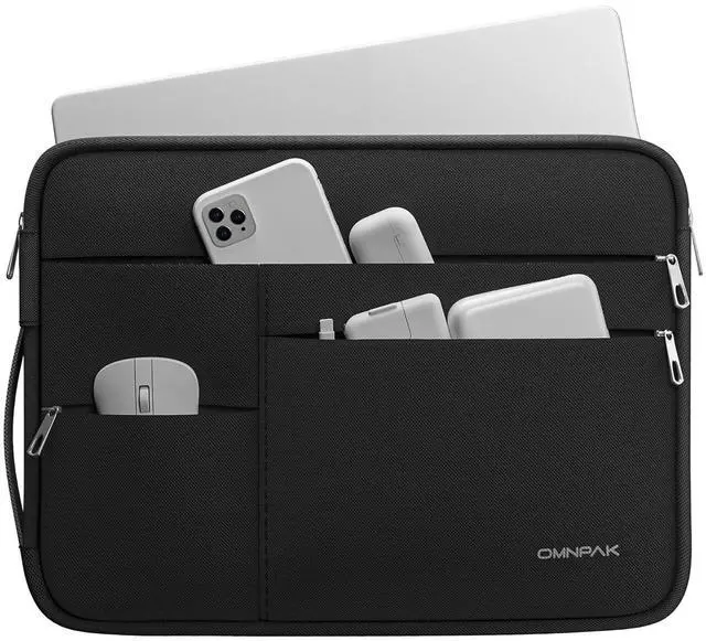 Main image of Omnpak for 15.3 inch MacBook Air Case Sleeve Compatible with 16 inch MacBook Pro M4/M3/M2/M1 Pro/Max,Multi Pockets with Side Handle Protective Carrying Case for 15 inch MacBook Air M4/M3/M2