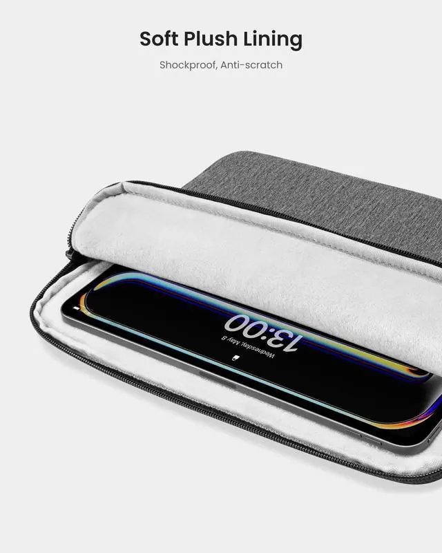 Alt view image 3 of 5 - tomtoc 13 Inch iPad Case Tablet Sleeve for 2025 13 Inch iPad Pro M5/M4, iPad Air M3&M2, 12.9-in iPad Pro M2&M1 with Magic Keyboard and Smart Keyboard Folio, Additional Accessories Pocket