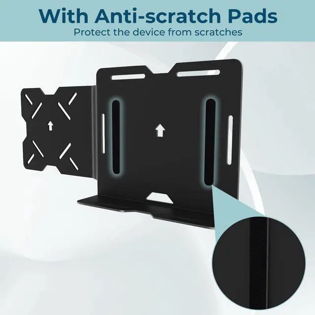 Alt view image 5 of 5 - Mini PC Mount Compatible with Beelink, for SER5, SER5 MAX/Pro, SER3, S12 Pro, SER6 Pro, SER8, SER6, SER9/Pro, GTi14/GTi13/GTi12, Vesa Mount/Connect VESA Arm, Mounts on The Back of a Monitor with Screw