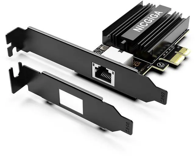Main image of 2025 New 10G Base-T PCI-e4.0 X1 Network Card, Marvell AQC113 Controller, NICGIGA 10Gb Ethernet Adapter Support WOL, 10Gbe RJ45 Port NIC Card, Windows10/11/Windows Server/Linux