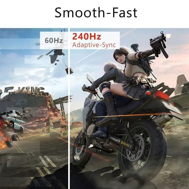 Alt view image 2 of 5 - Showscren 27inch 2K Monitor, QHD 2K(2560X1440) 240hz IPS Panel Screen 100% sRGB Integrated Speakers, Gaming Computer Monitor