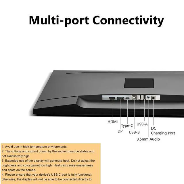 Alt view image 5 of 5 - Showscren 27inch 2K Monitor, QHD 2K(2560X1440) 240hz IPS Panel Screen 100% sRGB Integrated Speakers, Gaming Computer Monitor