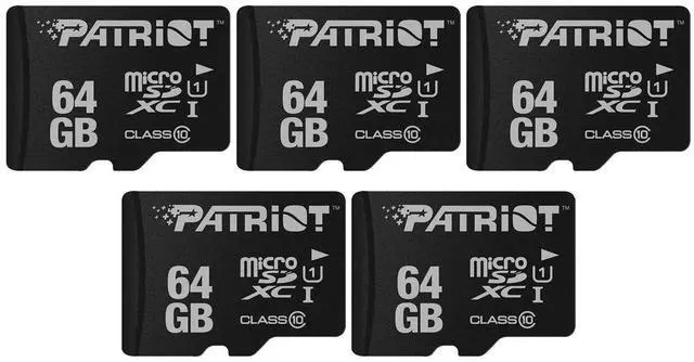 Main image of Patriot LX Series Micro SD Flash Memory Card 64GB - 5 Pack