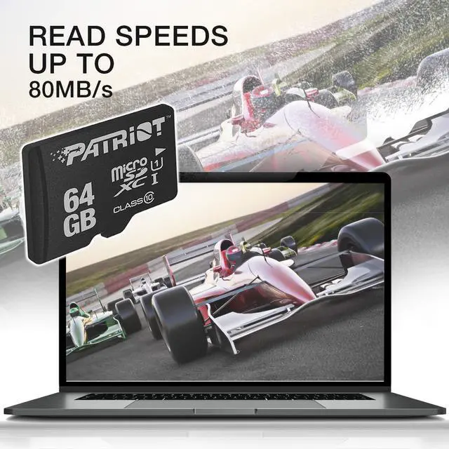 Alt view image 5 of 5 - Patriot LX Series Micro SD Flash Memory Card 64GB - 5 Pack