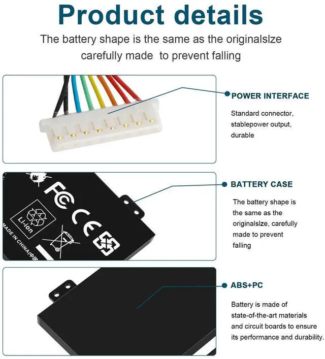 Alt view image 3 of 5 - AP18E7M Battery for Acer Nitro 5 AN515-44 AN515-54 AN517-51 Nitro 7 AN715-51, Aspire 7 A715-74G, Predator Helios 300 PH315-52 PH317-53, Triton 300 PT315-51, AP18E8M 4ICP4/69/90 4ICP4/70/88 KT00407009