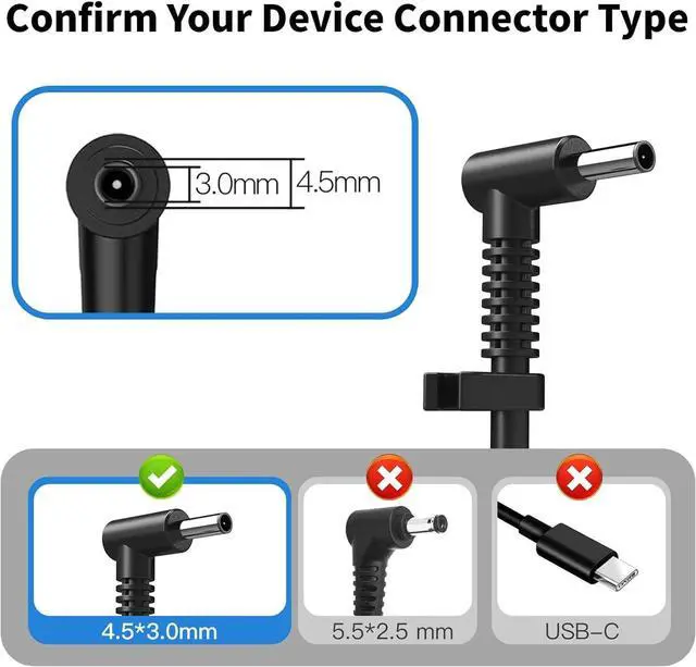 Alt view image 5 of 5 - 230W AC Power Adapter Charger Compatible with HP Omen 15 17 Envy 15 2020 P 16 G9 Mobile Workstation PC M41303-001 19.5V 11.8A Laptop Power Supply
