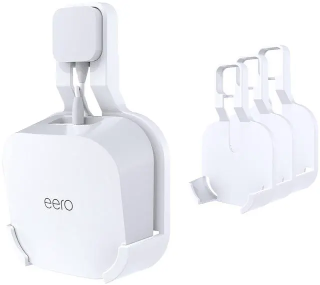 Main image of Outlet Wall Mount for eero 7, No-Drill Plug Adapter with Hidden Cable Management, Space-Saving for Dual-Band Mesh System (3 Pack)