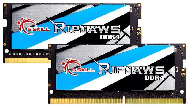 Main image of G.SKILL Ripjaws DDR4 SO-DIMM Series DDR4 RAM 32GB (2x16GB) 2666MT/s CL18-18-18-43 1.20V Unbuffered Non-ECC Notebook/Laptop Memory SO-DIMM (F4-2666C18D-32GRS)