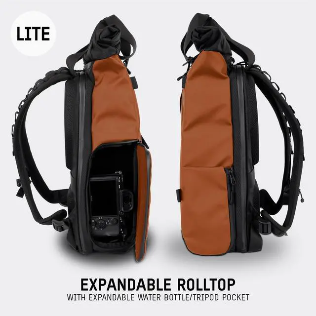 Alt view image 3 of 5 - WANDRD PRVKE Lite: Weather-Resistant Travel & Camera Backpack with Laptop Sleeve, Quick Side Access, Clamshell Opening  Ideal Photography & Travel Bag