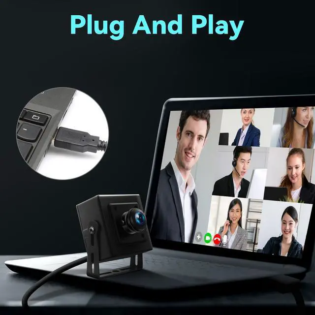 Alt view image 5 of 5 - Hotpet 5MP Wide Angle USB Camera with 170 Degree Fisheye Lens 1944P 15FPS Webcam Plug&Play Webcamera Aptina MI5100 Mini UVC Camera for 3D Printer Industrial Inspection Surveillance Robot Vision