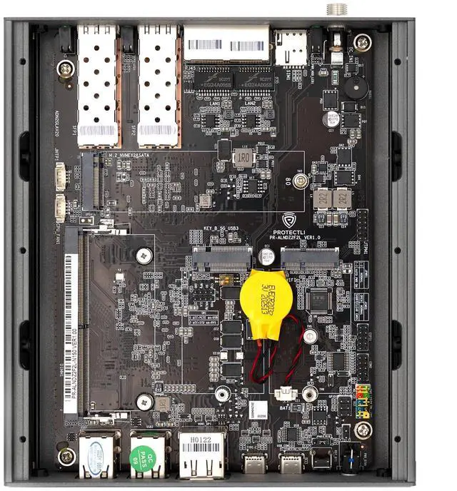 Alt view image 5 of 5 - Protectli Vault Pro VP2440-4 Port, Micro Appliance/Mini PC - Intel N150, 2X 10G SFP+ NICs, 2X 2.5G NICs, DDR5 RAM, 32GB eMMC on-Board, M.2 SATA SSD Storage, AES-NI, 32GB RAM, 1TB SSD