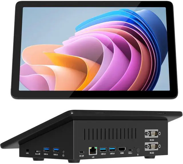 Main image of HEIGAOLAPC Mini PC,10.1 Inch Touchscreen Win 11 Pro Mini Computer, Celeron N5095 8GB RAM/128GB ROM Mini PC with Screen,Dual RS232 HDMI,BT 5.0,WiFi 5.0,Type-C,Support Auto-Boot.