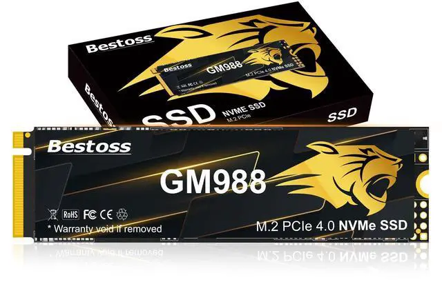 Main image of M.2 2280 NVMe SSD 1TB PCIe Gen 4, Up to 7300MB/s, SLC Cache & HMB, PS5/PC/Laptop Upgrade, Tailored for Gamers, Video Editors, High-End Creators, and AI Developers Demanding Blazing-Fast Speed GM988