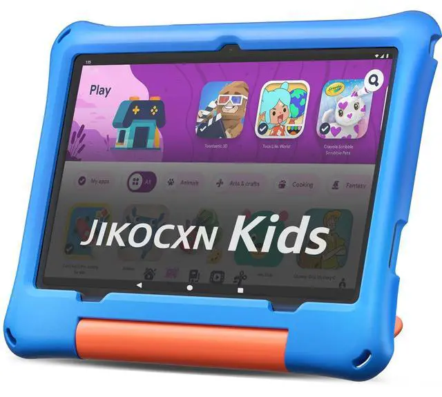Main image of JIKOCXN Kids Tablet, Android 15 Tablet for Kids 10 inch Octa-Core with Case, 24GB RAM 64GB ROM 1TB TF Card Expandable for Toddler Children, Parental Control, Dual Camera, BT5.0, WiFi, Gift