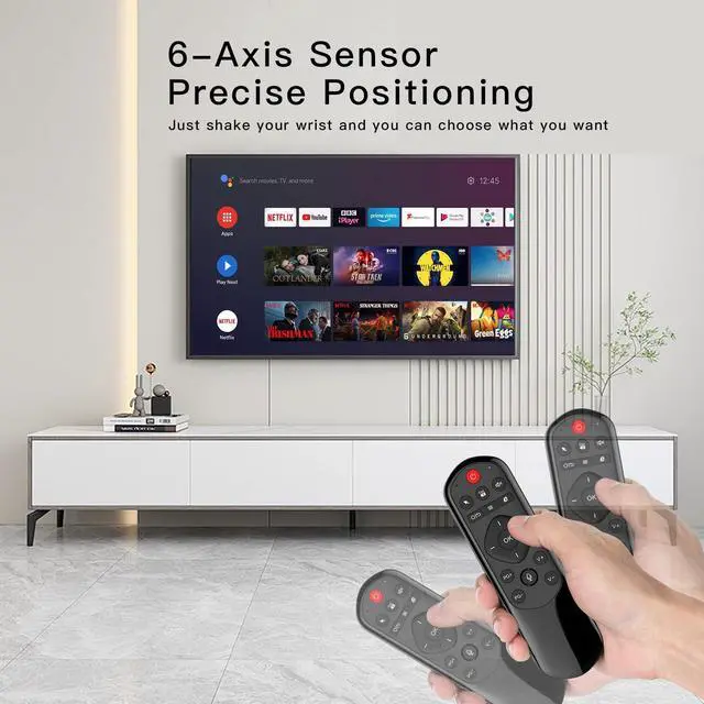 Alt view image 4 of 5 - iPazzPort Universal TV Air Mouse Keyboard, Bluetooth & 2.4G, Voice Input for Smart TV/Android Box/PC/HTPC, QWERTY Remote (IR Learning)