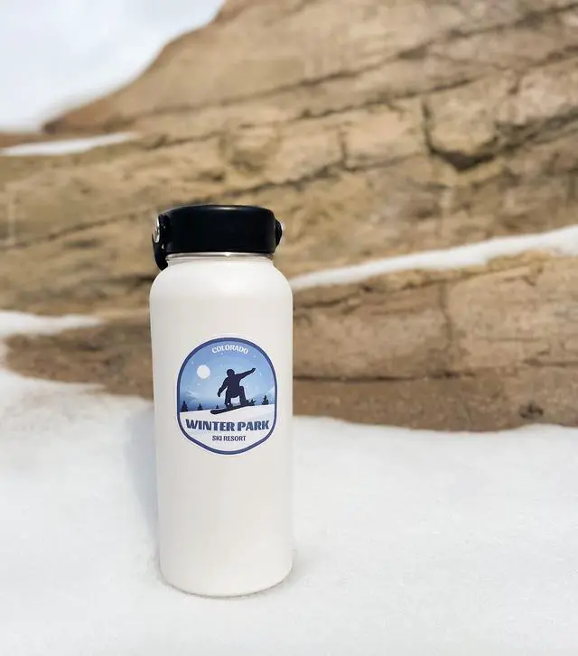 Alt view image 2 of 5 - Ski Resort Sticker Pack 15 Pack, (Waterproof Vinyl Decal for Car, Water Bottle, Laptop, iPad, Window, Cooler, Luggage, Bumper, Toolbox, Locker), 3 inch