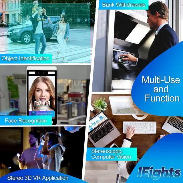 Alt view image 2 of 5 - 1080P USB Camera Module Dual Lens Day Night Vision Webcam Board with IR LED for Computer WDR PC Camera Mini UVC USB2.0 Web Camera Auto IR Infrared USB Security Camera HD AR0230 USB with Camera