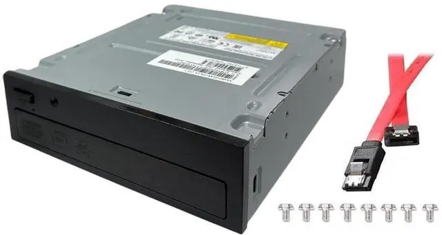 Alt view image 2 of 5 - BestDuplicator Lite-On 24X SATA Internal DVD+/-RW Drive Optical Drive IHAS124-14 with 1x Sata Power Cable, 8X Screws for Desktop Computers, Sever and More