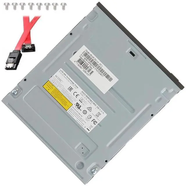 Alt view image 5 of 5 - BestDuplicator Lite-On 24X SATA Internal DVD+/-RW Drive Optical Drive IHAS124-14 with 1x Sata Power Cable, 8X Screws for Desktop Computers, Sever and More