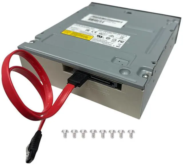 Alt view image 4 of 5 - BestDuplicator Lite-On 24X SATA Internal DVD+/-RW Drive Optical Drive IHAS124-14 with 1x Sata Power Cable, 8X Screws for Desktop Computers, Sever and More