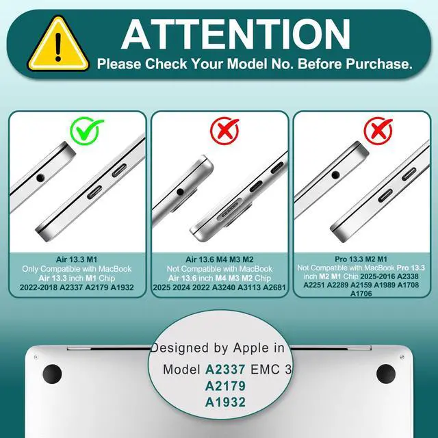 Alt view image 3 of 5 - Yebiseven for M1 MacBook Air 13 inch Case 2021 2020 2019 2018 Model A2337/A2179/A1932, Laptop Hard Shell Case with Keyboard Cover & Trackpad Protector & 2 OTG Adapters, Newspaper Butterfly