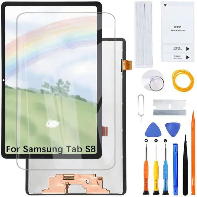 Main image of Display Screen for Samsung Tab S8 X700 X706 LCD Screen Replacement Assembly with Kit