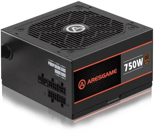Main image of ARESGAME 750W Power Supply, 80 Plus Bronze Certified, Semi Modular ATX PSU