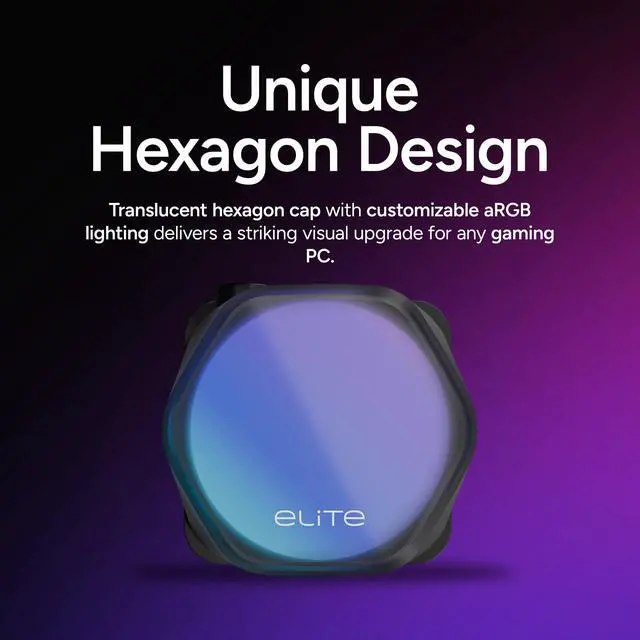 Alt view image 5 of 5 - Cooler Master 240 Elite Liquid CPU Liquid Cooler, Dual-Chamber Pump, Customizable aRGB Lighting, Maintenance-Free, AMD Ryzen 9 AM5|4, Intel Ultra i7 LGA 1851|1700 Design by Cooler Master