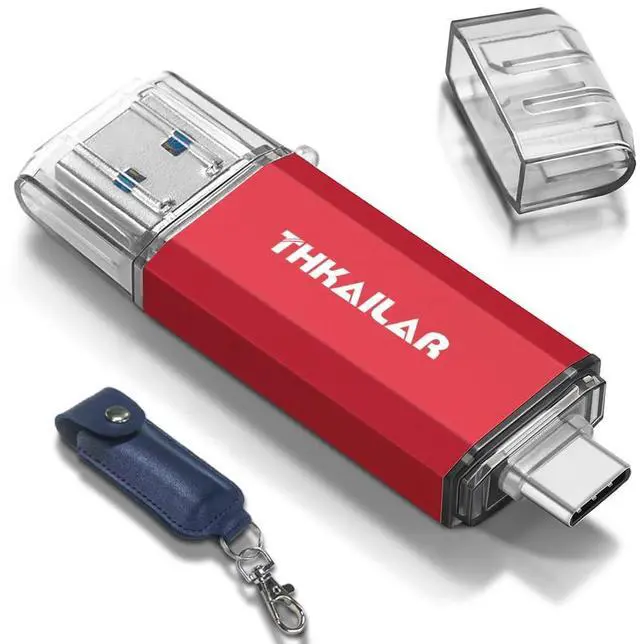Main image of THKAILAR 2TB USB C Flash Drive, USB 3.2 Gen 2 Portable SSD up to 1000MB/s,Thumb Drive for iPhone 15/16 Series/Mac/PC/Android, Solid State Drive for High-Speed Data Storage